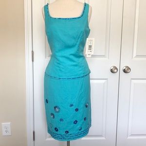Jessica Howard turquoise 2 piece set size 10